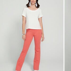 New Betabrand bootcut classic dress pants sz L melon